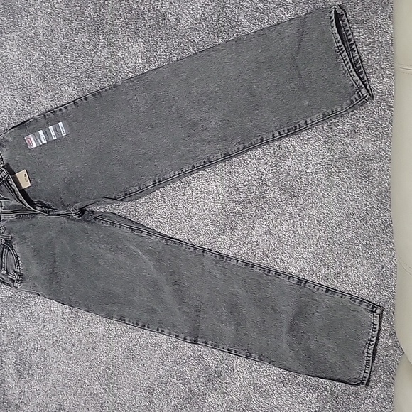 Levi's Women's Grey Jeans Straight Leg Baggy Mid Rise - Picture 8 of 12